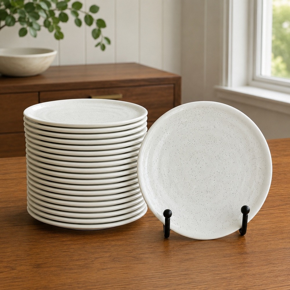 24pc Robert Gordon Australia Pier Speckled Porcelain‎ 5" Side Plates New
